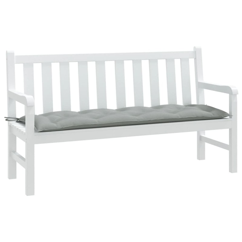 vidaXL Gartenbank-Auflage Melange Hellgrau 150x50x7 cm Stoff