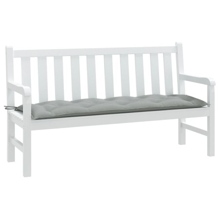 vidaXL Gartenbank-Auflage Melange Hellgrau 150x50x7 cm Stoff