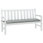 vidaXL Gartenbank-Auflage Melange Hellgrau 150x50x7 cm Stoff