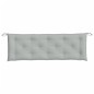 vidaXL Gartenbank-Auflage Melange Hellgrau 150x50x7 cm Stoff