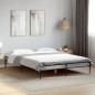 vidaXL Bettgestell Grau Sonoma 160x200 cm Holzwerkstoff und Metall vidaXL Bettgestell Grau Sonoma 160x200 cm Holzwerkstoff und Metall