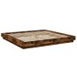 vidaXL Bettgestell mit LED Räuchereiche 180x200 cm Holzwerkstoff vidaXL Bettgestell mit LED Räuchereiche 180x200 cm Holzwerkstoff