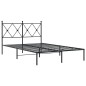 vidaXL Bettgestell mit Kopfteil Metall Schwarz 120x190 cm vidaXL Bettgestell mit Kopfteil Metall Schwarz 120x190 cm