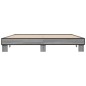 vidaXL Bettgestell Grau Sonoma 180x200 cm Holzwerkstoff und Metall vidaXL Bettgestell Grau Sonoma 180x200 cm Holzwerkstoff und Metall