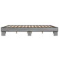 vidaXL Bettgestell Grau Sonoma 180x200 cm Holzwerkstoff und Metall vidaXL Bettgestell Grau Sonoma 180x200 cm Holzwerkstoff und Metall