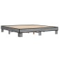 vidaXL Bettgestell Grau Sonoma 180x200 cm Holzwerkstoff und Metall vidaXL Bettgestell Grau Sonoma 180x200 cm Holzwerkstoff und Metall