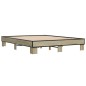 vidaXL Bettgestell Sonoma-Eiche 150x200 cm Holzwerkstoff und Metall vidaXL Bettgestell Sonoma-Eiche 150x200 cm Holzwerkstoff und Metall