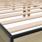 vidaXL Bettgestell Sonoma-Eiche 150x200 cm Holzwerkstoff und Metall vidaXL Bettgestell Sonoma-Eiche 150x200 cm Holzwerkstoff und Metall