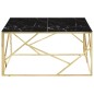 vidaXL Couchtisch Golden Edelstahl und Hartglas vidaXL Couchtisch Golden Edelstahl und Hartglas