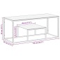 vidaXL Couchtisch Silbern Edelstahl und Hartglas vidaXL Couchtisch Silbern Edelstahl und Hartglas