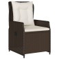 vidaXL 9-tlg. Garten-Essgruppe mit Kissen Braun Poly Rattan vidaXL 9-tlg. Garten-Essgruppe mit Kissen Braun Poly Rattan