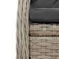 vidaXL 9-tlg. Garten-Essgruppe mit Kissen Hellgrau Poly Rattan vidaXL 9-tlg. Garten-Essgruppe mit Kissen Hellgrau Poly Rattan