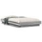 vidaXL Bettgestell mit LED Grau Sonoma 75x190 cm Holzwerkstoff vidaXL Bettgestell mit LED Grau Sonoma 75x190 cm Holzwerkstoff
