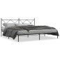 vidaXL Bettgestell mit Kopfteil Metall Schwarz 193x203 cm vidaXL Bettgestell mit Kopfteil Metall Schwarz 193x203 cm