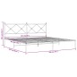 vidaXL Bettgestell mit Kopfteil Metall Schwarz 193x203 cm vidaXL Bettgestell mit Kopfteil Metall Schwarz 193x203 cm