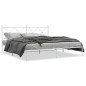 vidaXL Bettgestell mit Kopfteil Metall Weiß 180x200 cm vidaXL Bettgestell mit Kopfteil Metall Weiß 180x200 cm