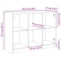 vidaXL Sideboard Weiß 101,5x37x75,5 cm Holzwerkstoff vidaXL Sideboard Weiß 101,5x37x75,5 cm Holzwerkstoff