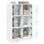 vidaXL Highboard mit Türen Weiß 68x37x109 cm Holzwerkstoff vidaXL Highboard mit Türen Weiß 68x37x109 cm Holzwerkstoff