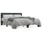 vidaXL Bettgestell Schwarz 160x200 cm Holzwerkstoff und Metall vidaXL Bettgestell Schwarz 160x200 cm Holzwerkstoff und Metall