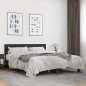 vidaXL Bettgestell Schwarz 160x200 cm Holzwerkstoff und Metall vidaXL Bettgestell Schwarz 160x200 cm Holzwerkstoff und Metall