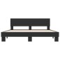 vidaXL Bettgestell Schwarz 180x200 cm Holzwerkstoff und Metall vidaXL Bettgestell Schwarz 180x200 cm Holzwerkstoff und Metall