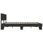 vidaXL Bettgestell Schwarz 180x200 cm Holzwerkstoff und Metall vidaXL Bettgestell Schwarz 180x200 cm Holzwerkstoff und Metall
