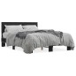 vidaXL Bettgestell Schwarz 140x190 cm Holzwerkstoff und Metall vidaXL Bettgestell Schwarz 140x190 cm Holzwerkstoff und Metall