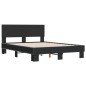 vidaXL Bettgestell Schwarz 140x190 cm Holzwerkstoff und Metall vidaXL Bettgestell Schwarz 140x190 cm Holzwerkstoff und Metall