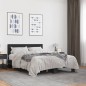 vidaXL Bettgestell Schwarz 140x190 cm Holzwerkstoff und Metall vidaXL Bettgestell Schwarz 140x190 cm Holzwerkstoff und Metall