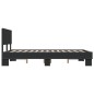vidaXL Bettgestell Schwarz 140x190 cm Holzwerkstoff und Metall vidaXL Bettgestell Schwarz 140x190 cm Holzwerkstoff und Metall