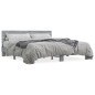 vidaXL Bettgestell Grau Sonoma 180x200 cm Holzwerkstoff und Metall vidaXL Bettgestell Grau Sonoma 180x200 cm Holzwerkstoff und Metall