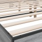 vidaXL Bettgestell Grau Sonoma 180x200 cm Holzwerkstoff und Metall vidaXL Bettgestell Grau Sonoma 180x200 cm Holzwerkstoff und Metall