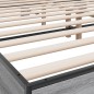 vidaXL Bettgestell Grau Sonoma 200x200 cm Holzwerkstoff und Metall vidaXL Bettgestell Grau Sonoma 200x200 cm Holzwerkstoff und Metall