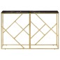 vidaXL Konsolentisch Golden Edelstahl und Hartglas vidaXL Konsolentisch Golden Edelstahl und Hartglas