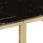 vidaXL Konsolentisch Golden Edelstahl und Hartglas vidaXL Konsolentisch Golden Edelstahl und Hartglas