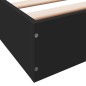 vidaXL Bettgestell Schwarz 200x200 cm Holzwerkstoff vidaXL Bettgestell Schwarz 200x200 cm Holzwerkstoff