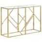 vidaXL Konsolentisch Golden Edelstahl und Hartglas vidaXL Konsolentisch Golden Edelstahl und Hartglas