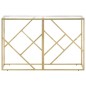 vidaXL Konsolentisch Golden Edelstahl und Hartglas vidaXL Konsolentisch Golden Edelstahl und Hartglas