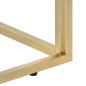 vidaXL Konsolentisch Golden Edelstahl und Hartglas vidaXL Konsolentisch Golden Edelstahl und Hartglas