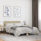 vidaXL Bettgestell Sonoma-Eiche 135x190 cm Holzwerkstoff und Metall vidaXL Bettgestell Sonoma-Eiche 135x190 cm Holzwerkstoff und Metall