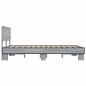 vidaXL Bettgestell Grau Sonoma 135x190 cm Holzwerkstoff und Metall vidaXL Bettgestell Grau Sonoma 135x190 cm Holzwerkstoff und Metall