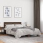 vidaXL Bettgestell Braun Eichen-Optik 120x190 cm Holzwerkstoff Metall vidaXL Bettgestell Braun Eichen-Optik 120x190 cm Holzwerkstoff Metall
