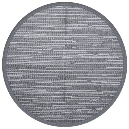 vidaXL Outdoor-Teppich Grau Ø160 cm PP