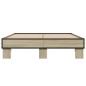 vidaXL Bettgestell Sonoma-Eiche 120x200 cm Holzwerkstoff und Metall vidaXL Bettgestell Sonoma-Eiche 120x200 cm Holzwerkstoff und Metall