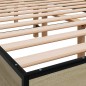 vidaXL Bettgestell Sonoma-Eiche 120x200 cm Holzwerkstoff und Metall vidaXL Bettgestell Sonoma-Eiche 120x200 cm Holzwerkstoff und Metall