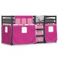 vidaXL Etagenbett mit Vorhängen Rosa 90x200 cm Massivholz Kiefer vidaXL Etagenbett mit Vorhängen Rosa 90x200 cm Massivholz Kiefer