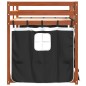 vidaXL Etagenbett mit Vorhängen Weiß & Schwarz 80x200 cm Kiefernholz vidaXL Etagenbett mit Vorhängen Weiß & Schwarz 80x200 cm Kiefernholz