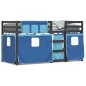 vidaXL Etagenbett mit Vorhängen Blau 75x190 cm Massivholz Kiefer vidaXL Etagenbett mit Vorhängen Blau 75x190 cm Massivholz Kiefer