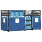 vidaXL Etagenbett mit Vorhängen Blau 75x190 cm Massivholz Kiefer vidaXL Etagenbett mit Vorhängen Blau 75x190 cm Massivholz Kiefer