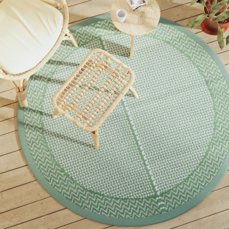 vidaXL Outdoor-Teppich Grün Ø160 cm PP vidaXL Outdoor-Teppich Grün Ø160 cm PP